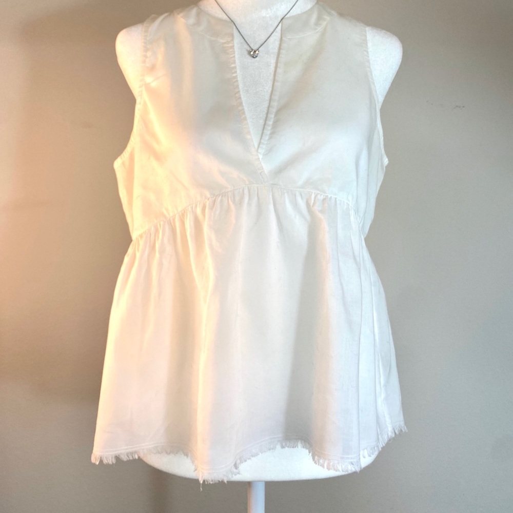 Cloth and Stone Fringed Sleeveless Top